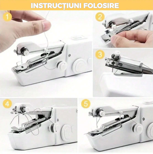 MINI MAȘINĂ DE CUSUT PORTABILĂ