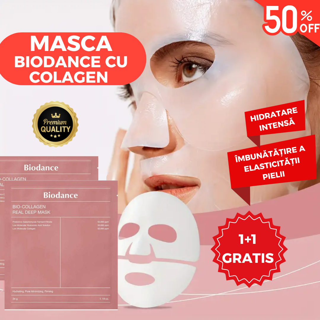 MASCĂ BIODANCE CU BIO-COLAGEN 1+1 GRATUIT
