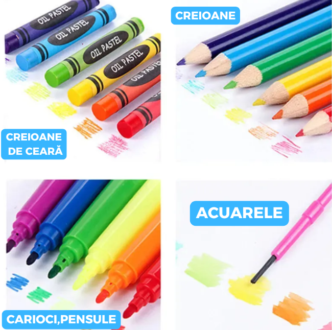 SET DE COLORAT CU 150 PIESE