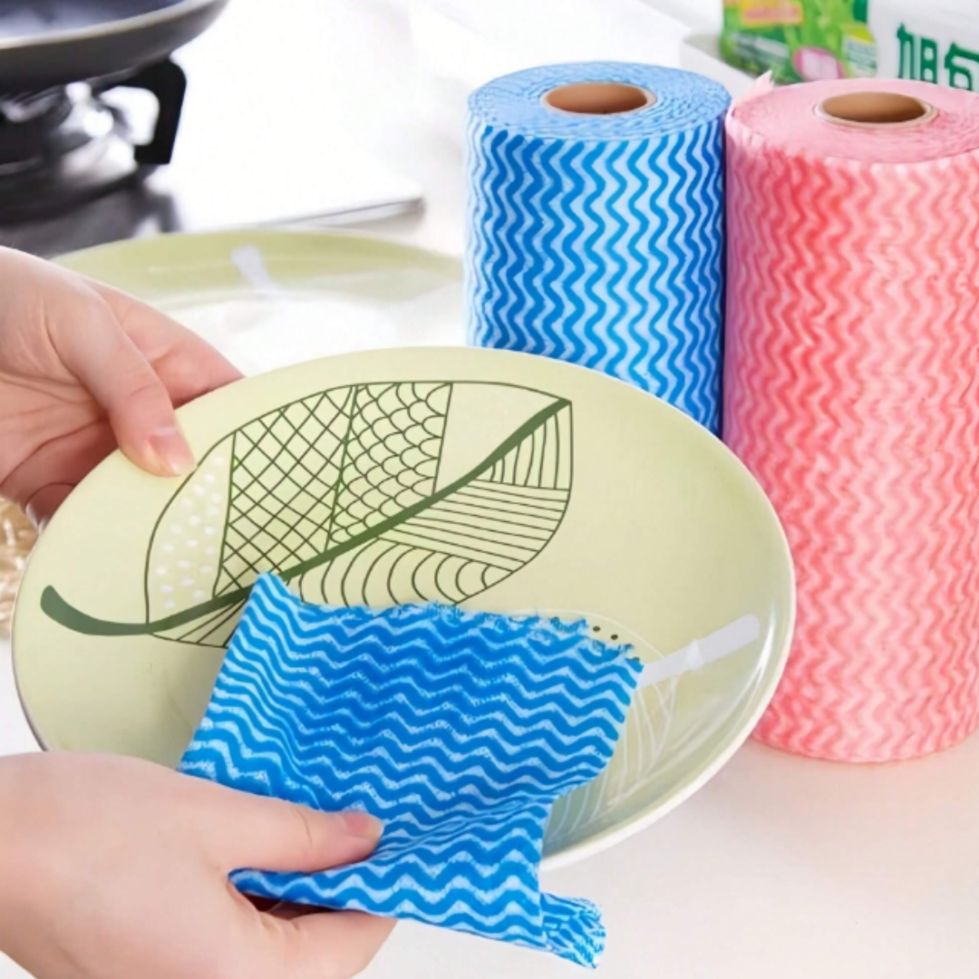 ROLĂ 30 LAVETE MICRO-FIBRĂ 3+2 GRATIS