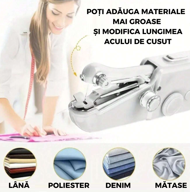 MINI MAȘINĂ DE CUSUT PORTABILĂ