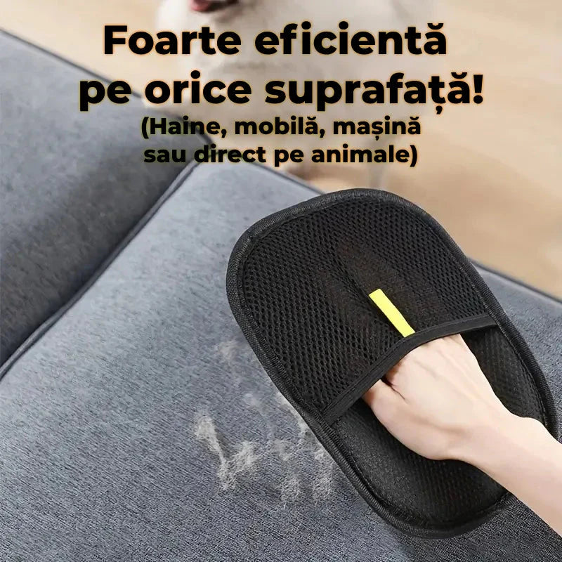 Mănuşă pentru păr de animale şi scame 1+1 GRATIS