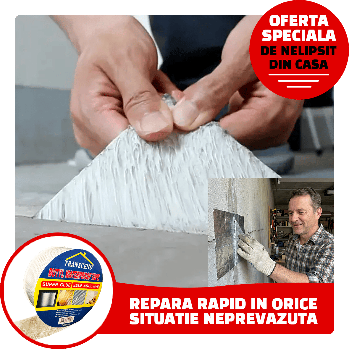 Banda Reparatoare Super-Adeziva