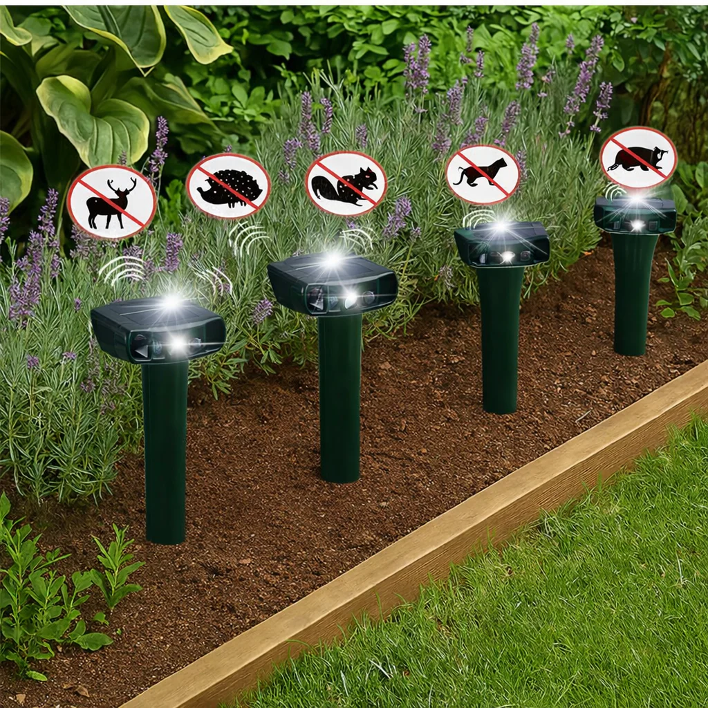 Aparat ultrasonic solar pentru daunatori 50 m²
