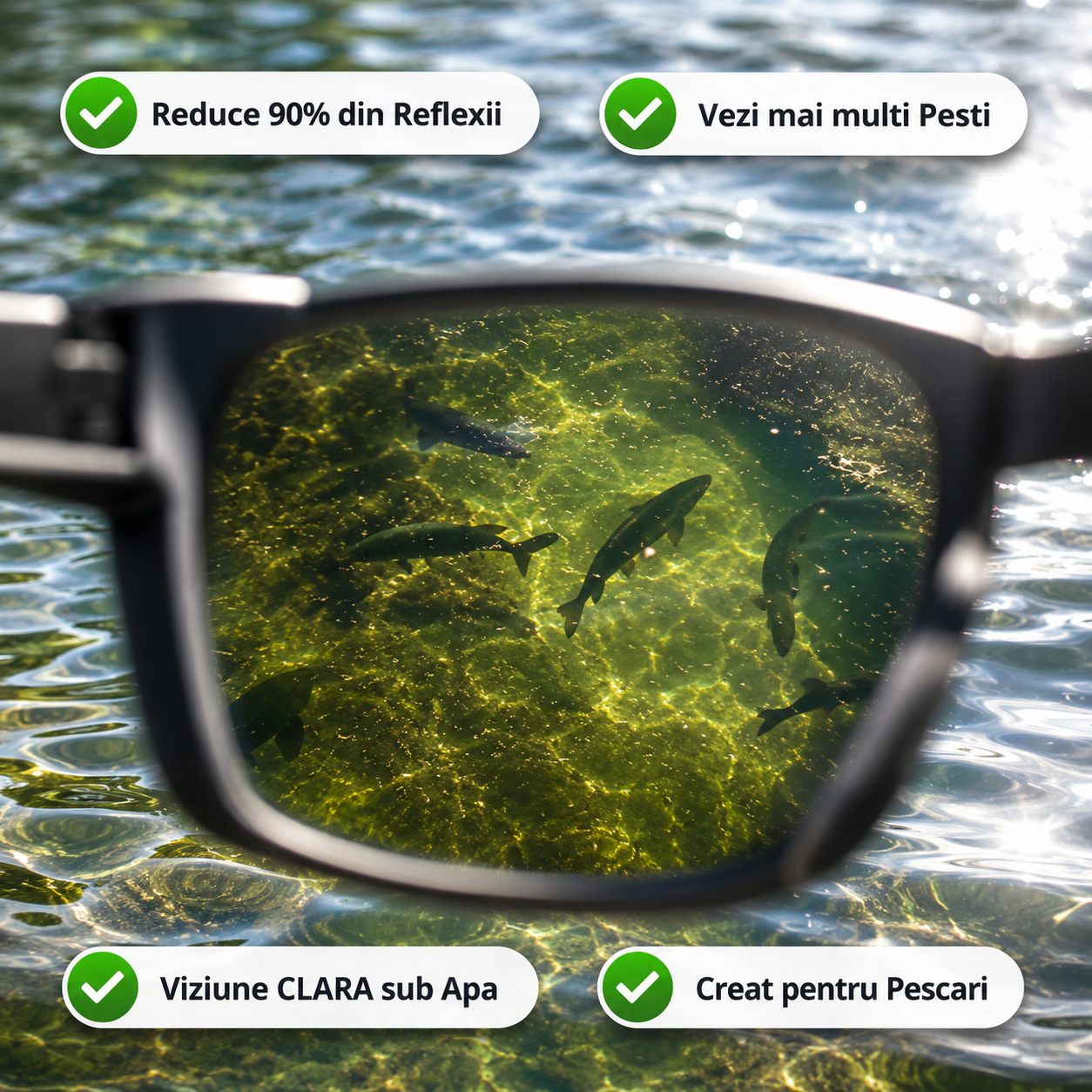 Ochelari Polarizati de Pescuit FishVision 360°