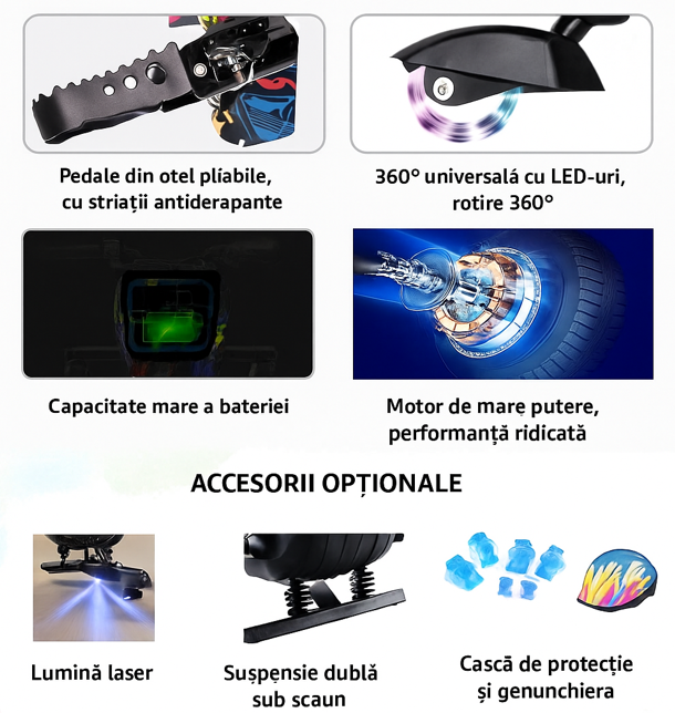 Tricicleta electrica Drift pentru copii