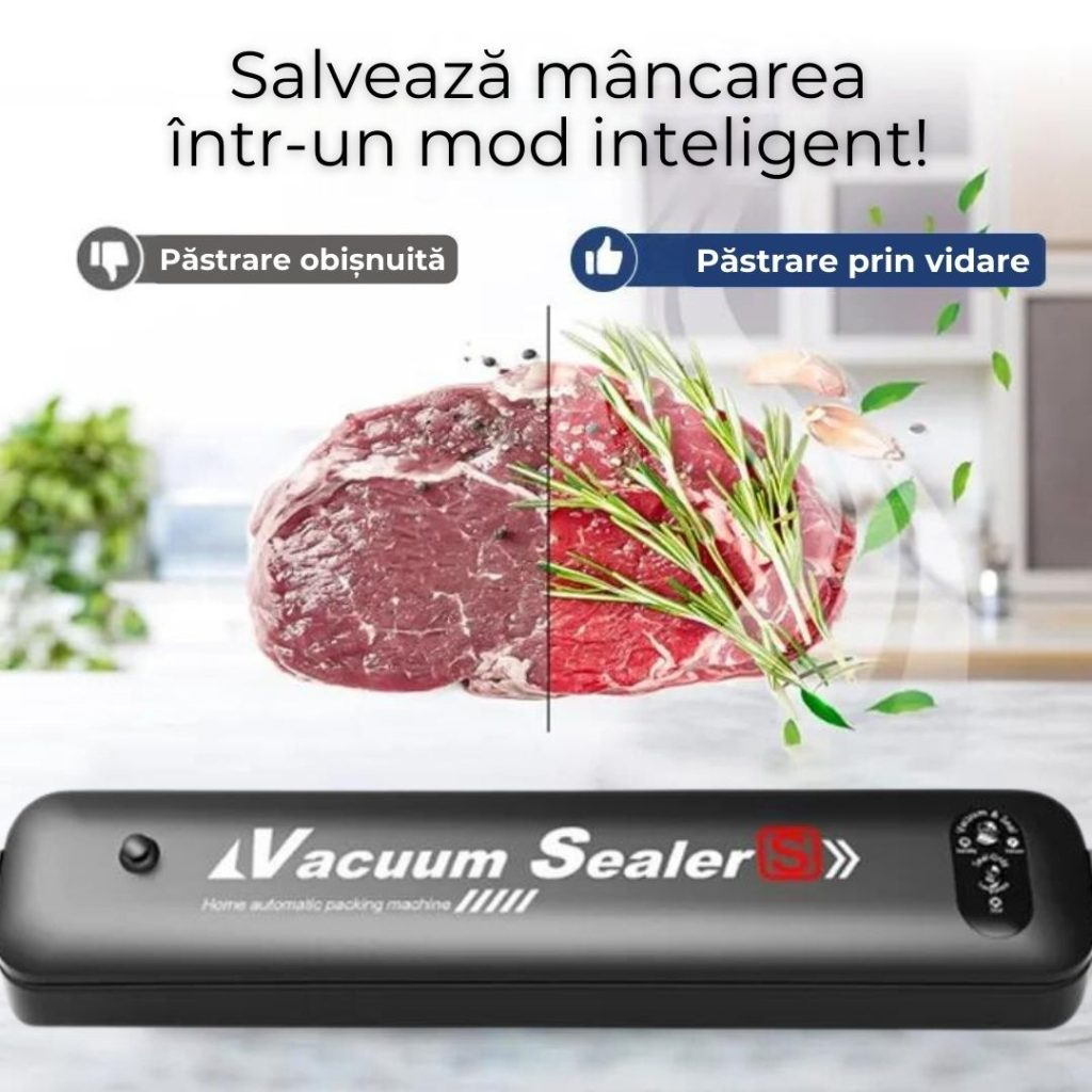 Super Aparat de Vidat si Sigilat (+100 Pungi Cadou)